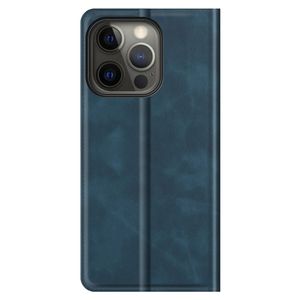 Casecentive Magnetische Leren Wallet case iPhone 13 Pro Max blauw - 8720153794084