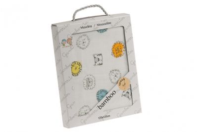 Gamberritos hydrofiel doek Leeuwen 120 x 120 cm katoen Gamberritos hydrofiel doek Leeuwen 120 x 120 cm katoen