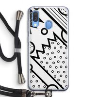 Pop Art #4: Samsung Galaxy A40 Transparant Hoesje met koord