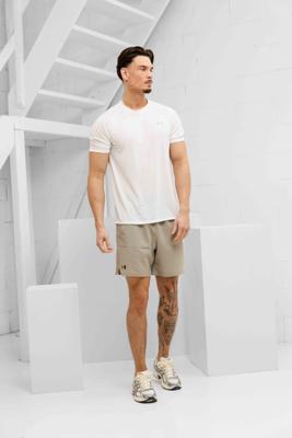 Under Armour Tech 2.0 Zomerset Heren Wit/Beige - Maat XL - Kleur: BeigeWit | Soccerfanshop