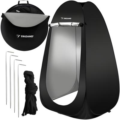 Trizand Kleedkamer tent - zwart - 190 x 110 x 110 cm - waterdicht - kamperen