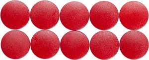 Maul Solid whiteboard magneet 150gr 10 stuks rood