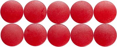 Maul Solid whiteboard magneet 150gr 10 stuks rood