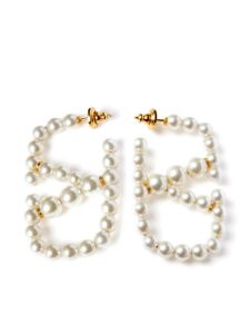 Valentino Garavani boucles d'oreilles à perles - Blanc