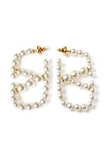 Valentino Garavani boucles d'oreilles à perles - Blanc