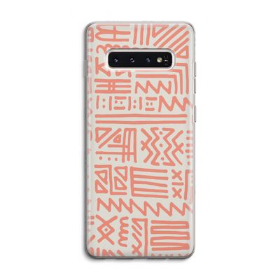 Marrakech Pink: Samsung Galaxy S10 4G Transparant Hoesje
