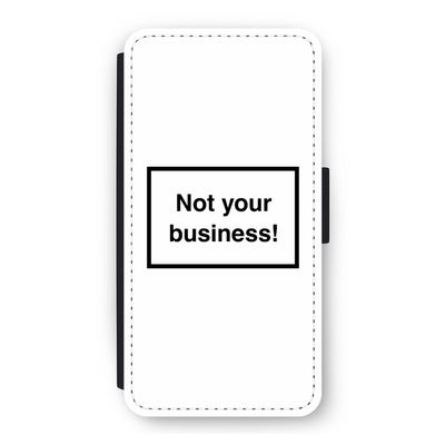 Not your business: iPhone 12 Flip Hoesje