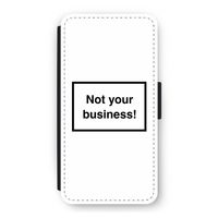 Not your business: iPhone 12 Flip Hoesje
