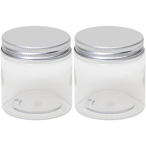 2x Mini weckpotje/inmaakpotje 100 ml van kunststof - Weckpotten