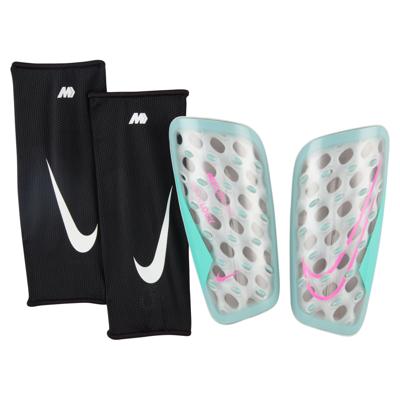 Nike Mercurial FlyLite Superlock Scheenbeschermers Grijs Lichtblauw Felroze