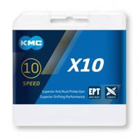 KMC fietsketting x10 ept 114, 10-speed, 5.88mm, zilver KMC fietsketting x10 ept 114, 10-speed, 5.88mm, zilver