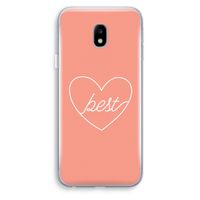 Best heart: Samsung Galaxy J3 (2017) Transparant Hoesje