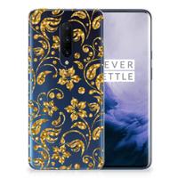 OnePlus 7 Pro | TPU Case | Gouden Bloemen