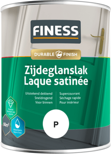 finess zijdeglanslak waterbasis wit 1 ltr