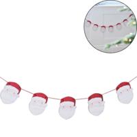 Ginger Ray slinger met kerstman 2 m | 10 stuks