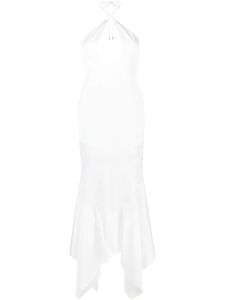 The Attico robe longue Saskia à dos ouvert - Blanc