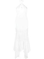 The Attico robe longue Saskia à dos ouvert - Blanc