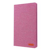Voor Galaxy tab a 10 1 (2019) T510/T515 doek Teature horizontale Flip PU lederen draagtas met met houder & kaartsleuven (Rose rood)