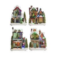 Verlichte decoratie Lumineo Kerstmis 14 x 9 x 20 cm (3 Stuks)