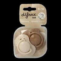 Lovi fopspeen harmony 6-20 maanden assorti 2 Stuks