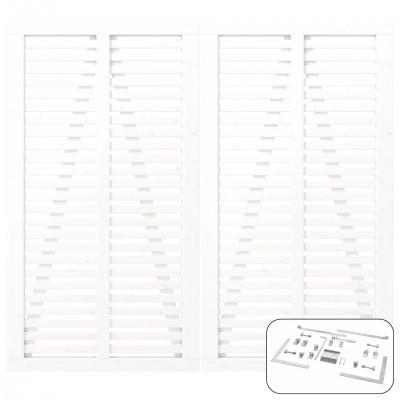Wit Houten Dubbele Tuindeur Harmoni 200 x 180 CM
