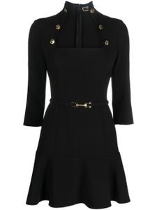 Elisabetta Franchi robe courte à détail de mors - Noir