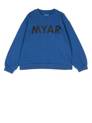 MYAR KIDS sweat à logo imprimé - Bleu MYAR KIDS sweat à logo imprimé - Bleu