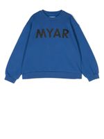 MYAR KIDS sweat à logo imprimé - Bleu