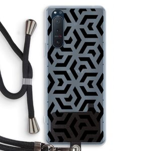Crazy pattern: Sony Xperia 5 II Transparant Hoesje met koord