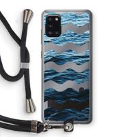 Oceaan: Samsung Galaxy A31 Transparant Hoesje met koord
