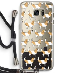 Doggy: Samsung Galaxy S7 Edge Transparant Hoesje met koord