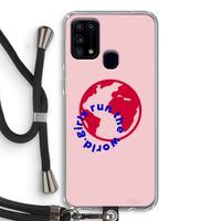 Run The World: Samsung Galaxy M31 Transparant Hoesje met koord