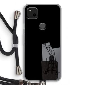 Musketon Painter: Pixel 4a Transparant Hoesje met koord