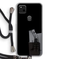 Musketon Painter: Pixel 4a Transparant Hoesje met koord