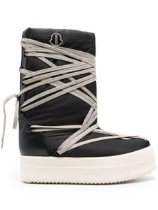 Moncler x Rick Owens après-ski Bigrocks à lacets - Noir