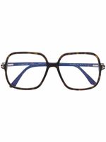 TOM FORD Eyewear lunettes de vue à monture carrée - Marron