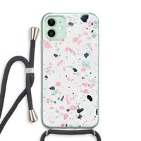 Terrazzo N°3: iPhone 11 Transparant Hoesje met koord