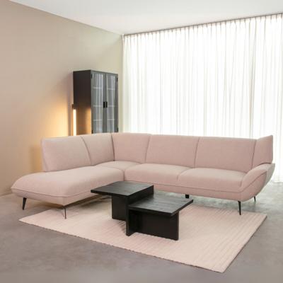 LABEL51 Hoekbank 'Pesaro' Links, Bouclé, kleur Naturel