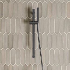 Glijstang set SaniClear Iron | 60 cm | Incl.Handdouche en Doucheslang | Verouderd ijzer - gunmetal