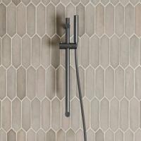 Glijstang set SaniClear Iron | 60 cm | Incl.Handdouche en Doucheslang | Verouderd ijzer - gunmetal