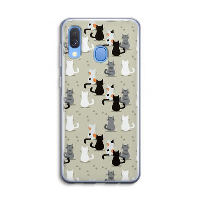 Katten: Samsung Galaxy A40 Transparant Hoesje