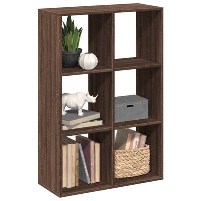 Kamerscherm / boekenkast 69,5x29x103,5 cm hout bruin eikenkleur