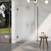 Fortifura Galeria Douchecabine - 80x80x200cm - scharnieren - deurgreep - vlak - gesatineerd veiligheidsglas - Geborsteld koper PVD (Koper) SW1122552/SW1122565/SW876702/SW797925 Fortifura Galeria Douchecabine - 80x80x200cm - scharnieren - deurgreep - vlak - gesatineerd veiligheidsglas - Geborsteld koper PVD (Koper) SW1122552/SW1122565/SW876702/SW797925
