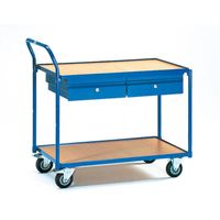 Fetra Hauptartikel 2622 Tafelwagen Staal Poedercoating Laadvermogen (max.): 250 kg Stralend blauw (RAL 5007) - thumbnail