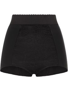 Dolce & Gabbana short à taille festonnée - Noir