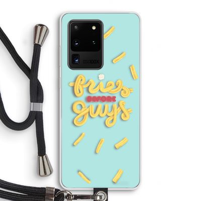 Always fries: Samsung Galaxy S20 Ultra Transparant Hoesje met koord