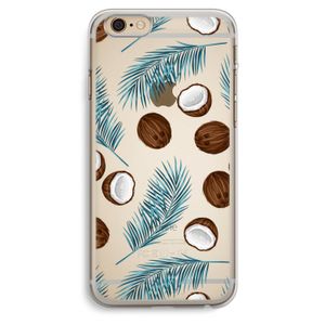 Kokosnoot roze: iPhone 6 Plus / 6S Plus Transparant Hoesje