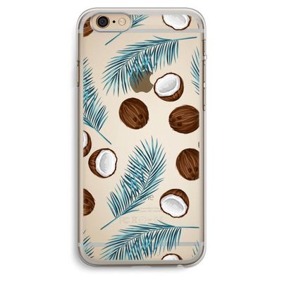 Kokosnoot roze: iPhone 6 Plus / 6S Plus Transparant Hoesje