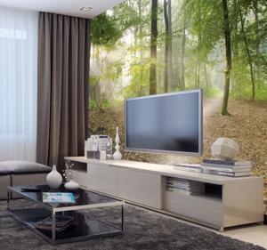 Fotobehang bomen met veel groene bladeren