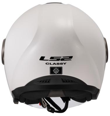 LS2 "of620 classy solid" jethelm helmet of620 classy solid s white